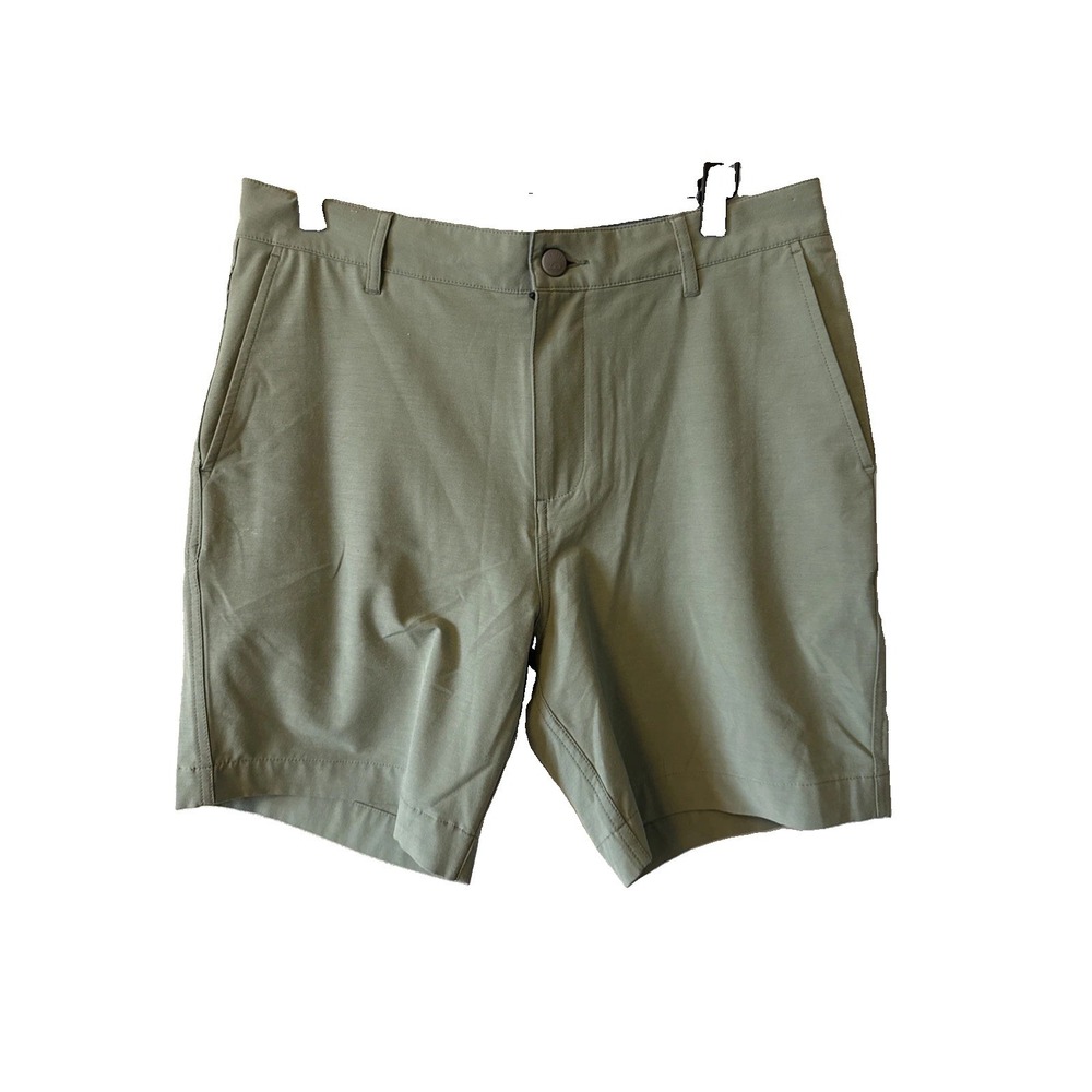 Faherty Green All Day Shorts 7" Size 32 Men's Drawstring Activewear